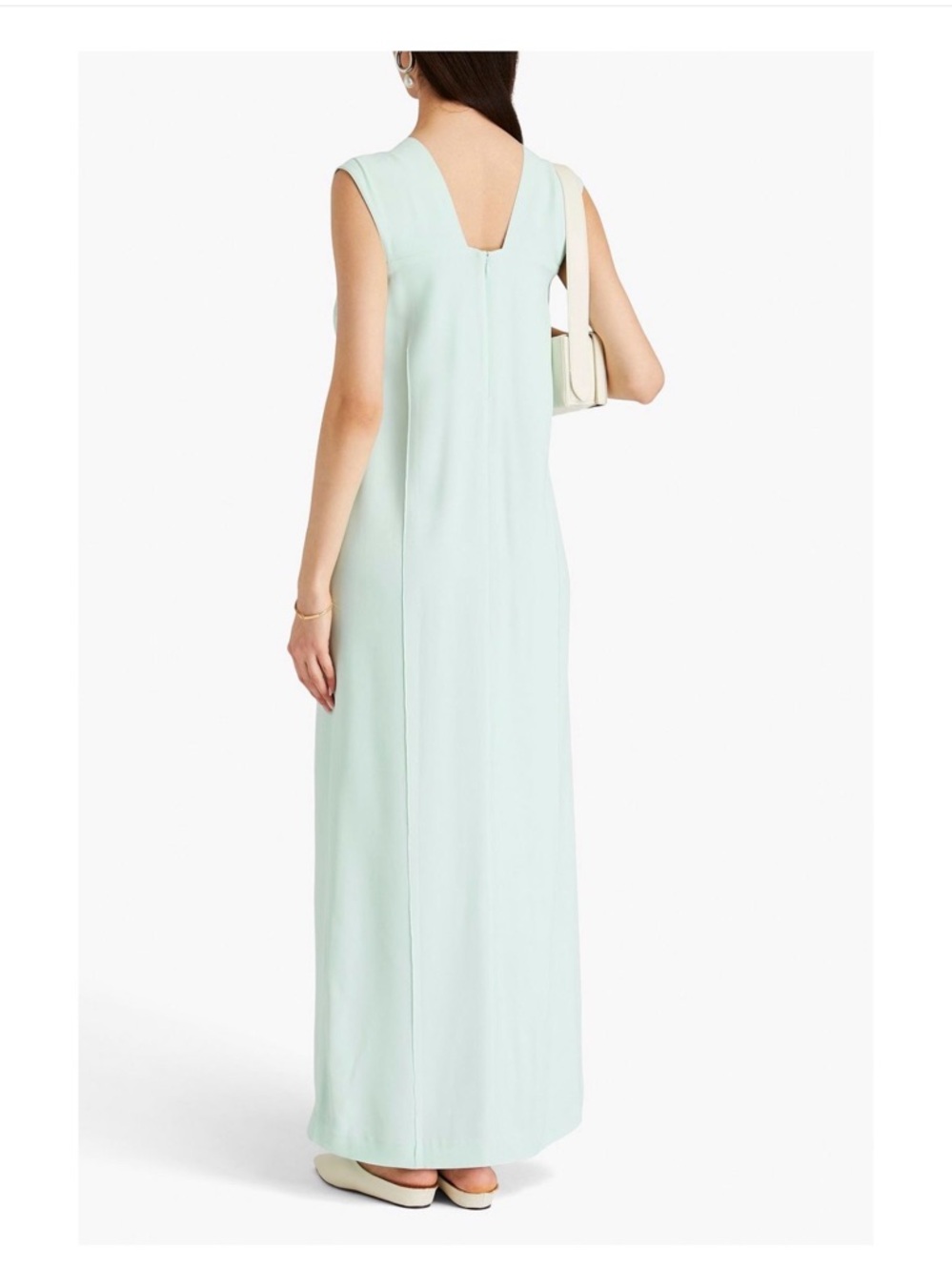 Brand New - Sleeveless Mint Maxi Dress with V-Back
